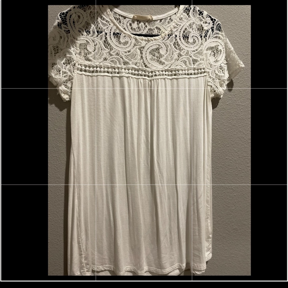 Delicate White Lace Blouse